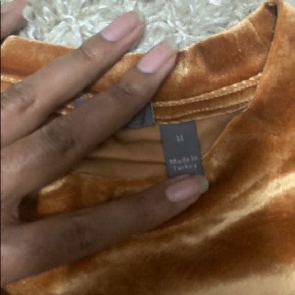 Velvet long sleeve shirt - Picture 3 of 4